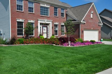 Landscape design installation mulch beds ornamental plants